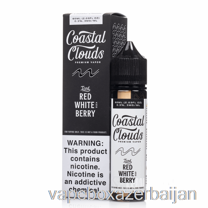 Vape Baku ICED Red White and Berry - Coastal Clouds - 60mL 0mg